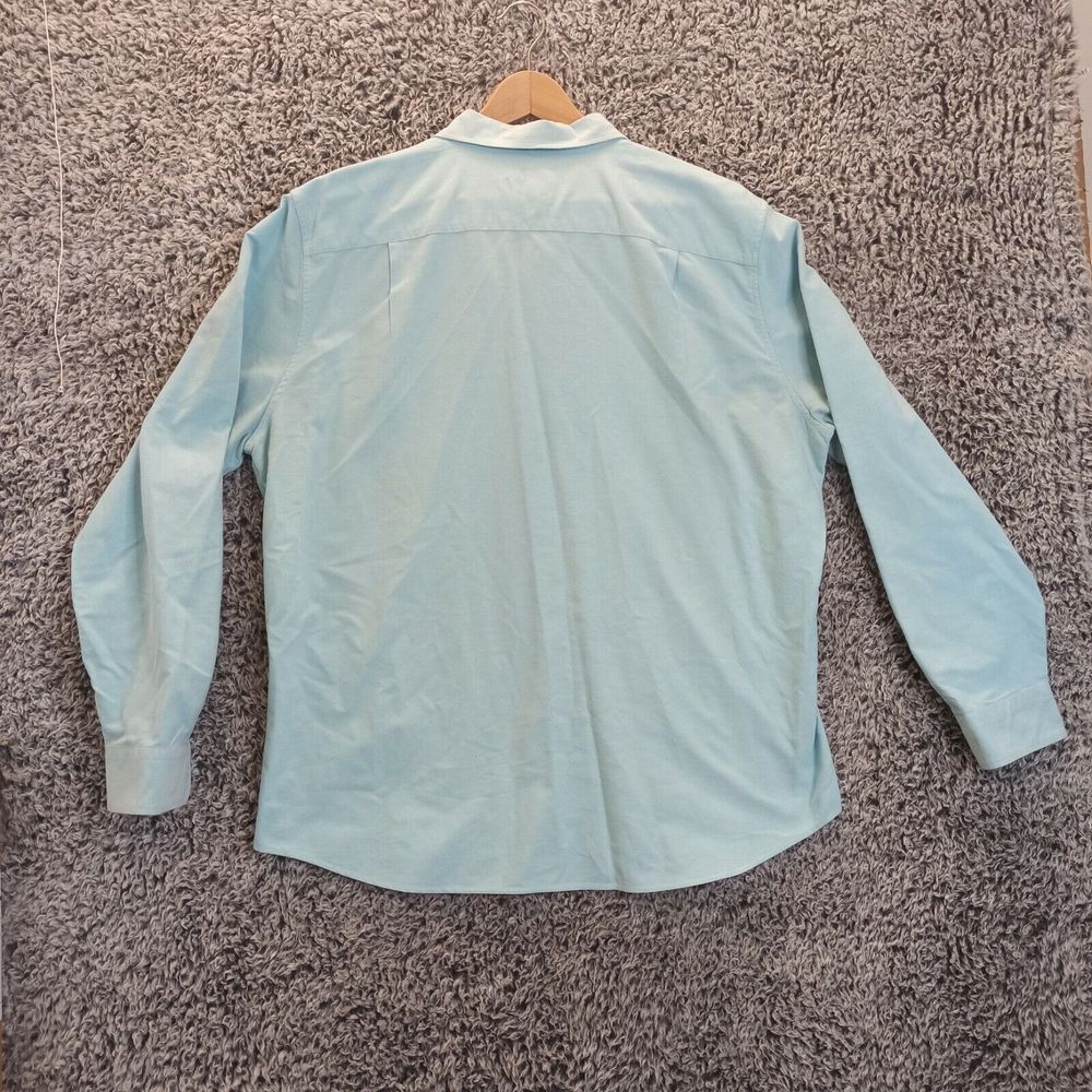 American Eagle Shirt Men 2XL XXL Blue Casual Button Down Collar Long Sleeve - Picture 5 of 8